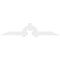 Ekena Millwork Ericson Architectural Grade PVC Gable Bracket, 96"W x 20"H x 2"D x 6"F, 5/12 Pitch GBP096X20X0206ERI00 - alternate 3